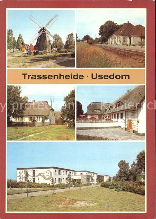 Usedom Mecklenburg-Vorpommern Muehle Bahnhof Altes Bauernhaus Waldhof Gaststaett