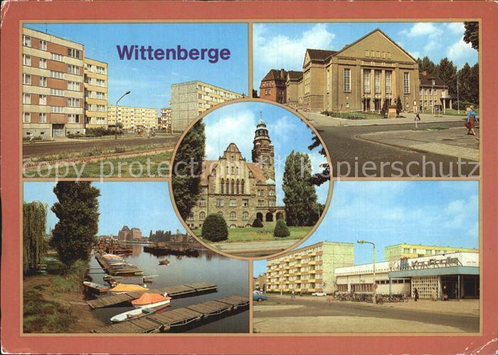 Wittenberge Prignitz Perleberger Str KUlturhaus Hafen HO Kaufhalle Rathaus