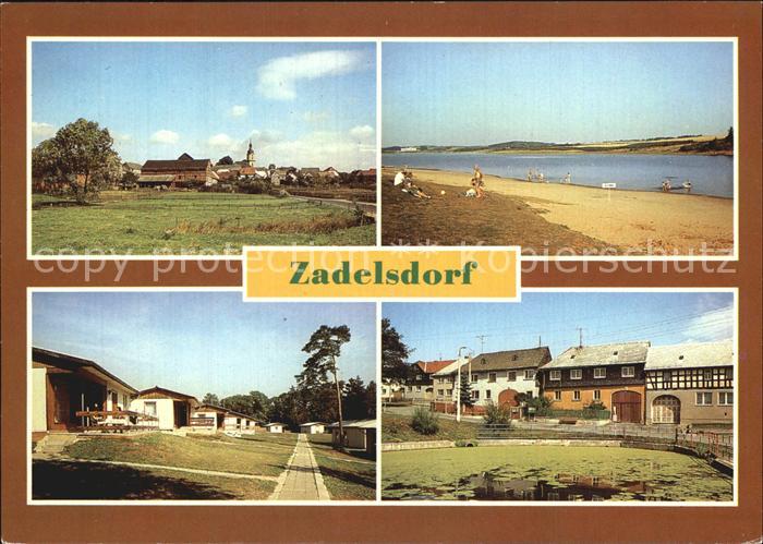 Zadelsdorf Teilansichten Strandbad Bungalowdorf