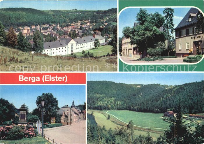 Berga Elster Panorama Bahnhofstr Schlossstr Elstertalblick
