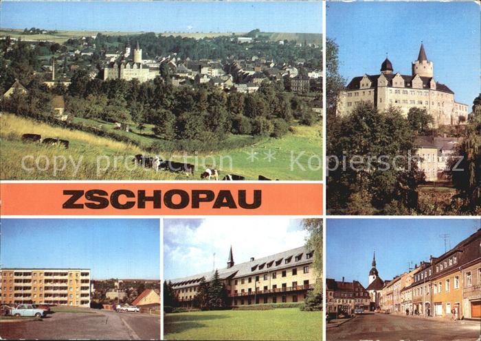 Zschopau Panorama Schloss Wildeck Stadtblick Warmbad Bergarbeitersiedlung Pawlow