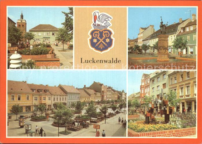 Luckenwalde Boulevard Brunnen Ernst Thaelmann Strasse