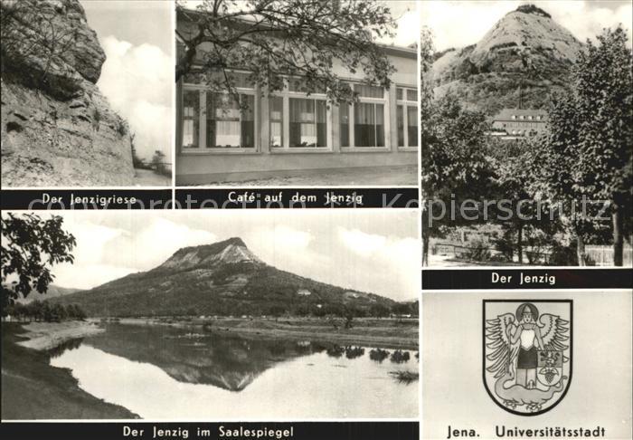 Jena Thueringen Der Jenzigriese Cafe Jenzig Saalepartie Wappen