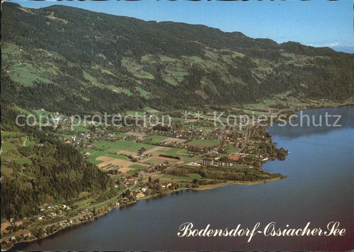 Bodensdorf Steindorf mit St Urban am Ossiachersee Fliegeraufnahme