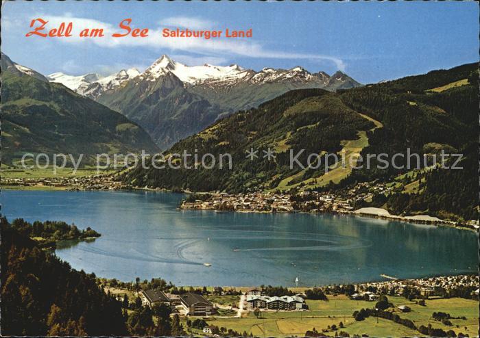 Zell See Bergstadt Zeil mit Kitzsteinhorn