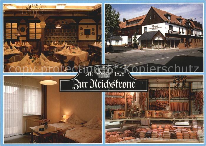 Hungen Metzgerei Speisegaststaette Zur Reichskrone Gastraum Zimmer Verkaufstheke