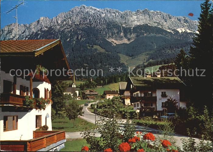 Scheffau Wilden Kaiser Dorfmotiv