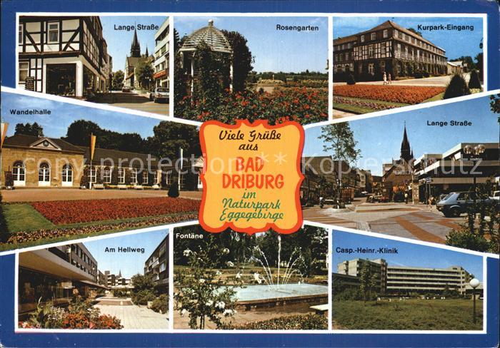 Bad Driburg Lange Str Rosengarten Kurpark Wandelhalle Am Hellweg Fontaene Casp H