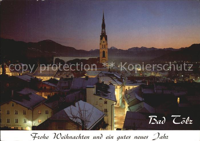 Bad Toelz bei Nacht Teilansicht