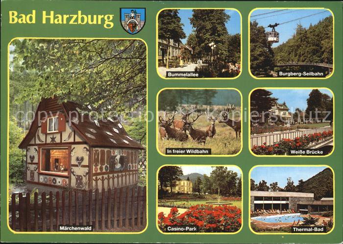 Bad Harzburg Maerchenwald Bummelallee Burgberg Seilbahn Rothirsche Weisse Brueck