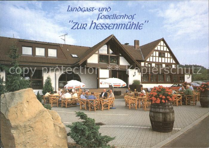Kleinlueder Landgasthof Zur Hessenmuehle Terrasse