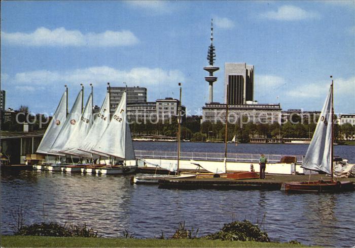 HAMBURG  CITY Partie an der Aussenalster Hotel Loews Hamburg Plaza und Fernsehtu