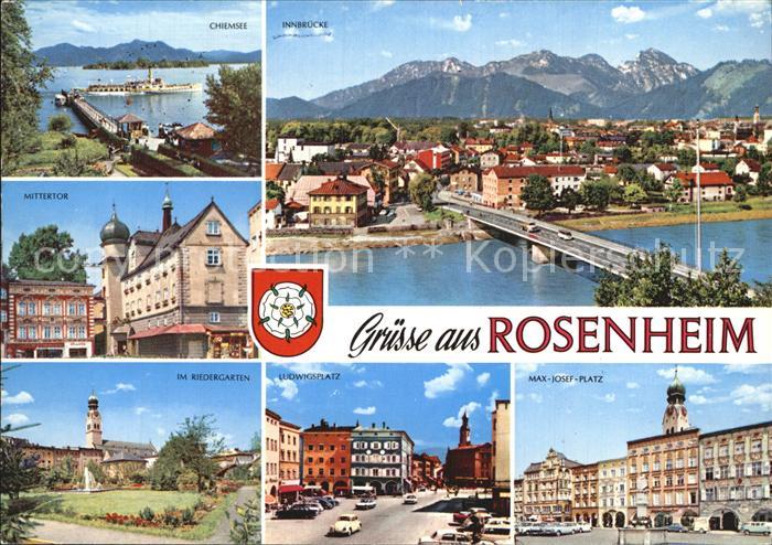 Rosenheim Bayern Chiemsee Innbruecke Mittrtor Riedergarten Ludwigsplatz Max Jose