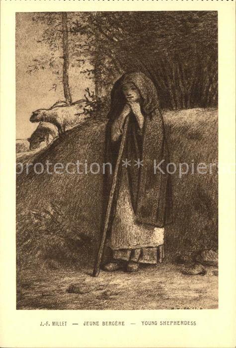 Millet Jean-Francois Jeune Bergere