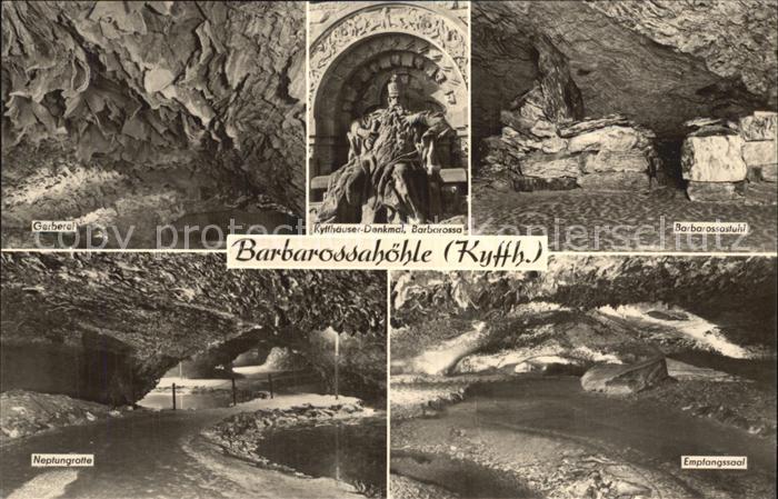Hoehlen Caves Grottes Barbarossahöhle Kyffhäuser-Denkmal Gerb