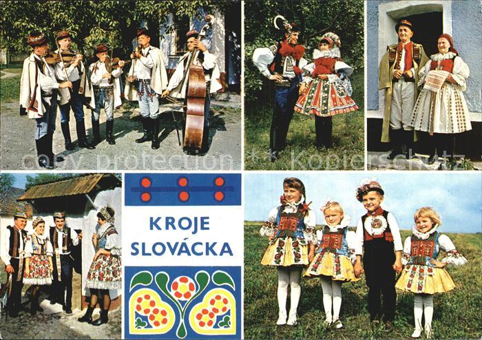 Trachten Tschechien Muzikanti z Velke nad Velickou Druzice