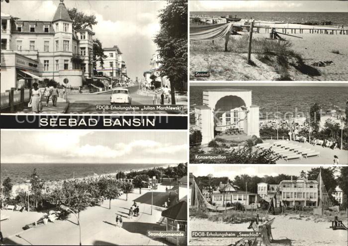 Bansin Ostseebad Erholungsheime Strand Konzertpavillon