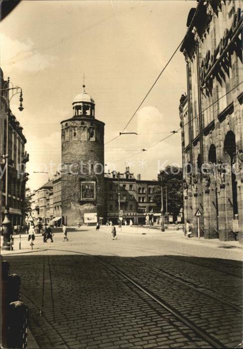 Goerlitz Sachsen Marienplatz und Dicker Turm