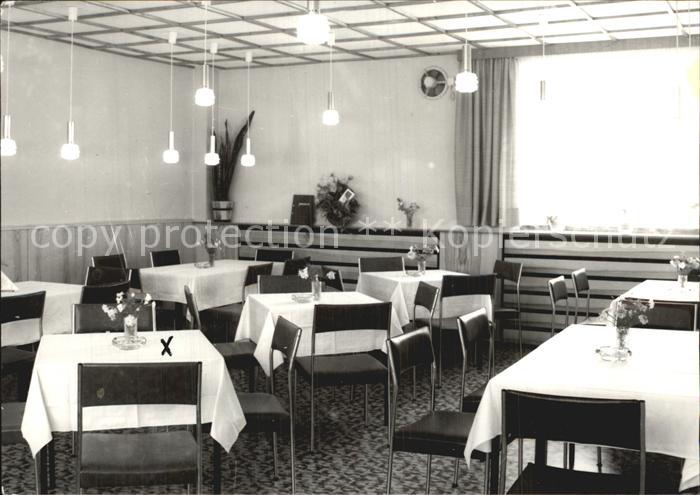 Cranzahl Ferienheim der Grubenlampenwerke Zwickau Speisesaal