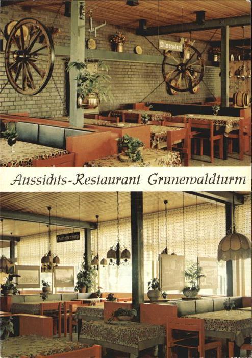 Grunewald Berlin Aussichts Restaurant Grunewaldturm