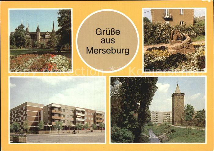 Merseburg Saale Stadtturm Rathaus Schloss