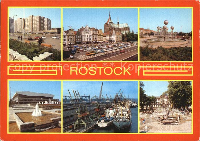 ROSTOCK  CITY Hafen Kongresshalle Universitaetsplatz