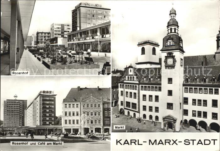 Karl-Marx-Stadt Markt Rosenhof Cafe am Markt
