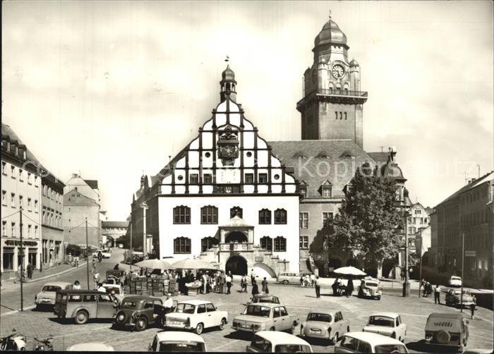 Plauen Vogtland Altmarkt mit Rathaus