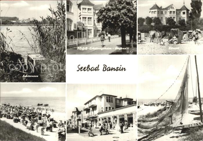 Bansin Ostseebad Strand Schloonsee Erholungsheim Aufbau