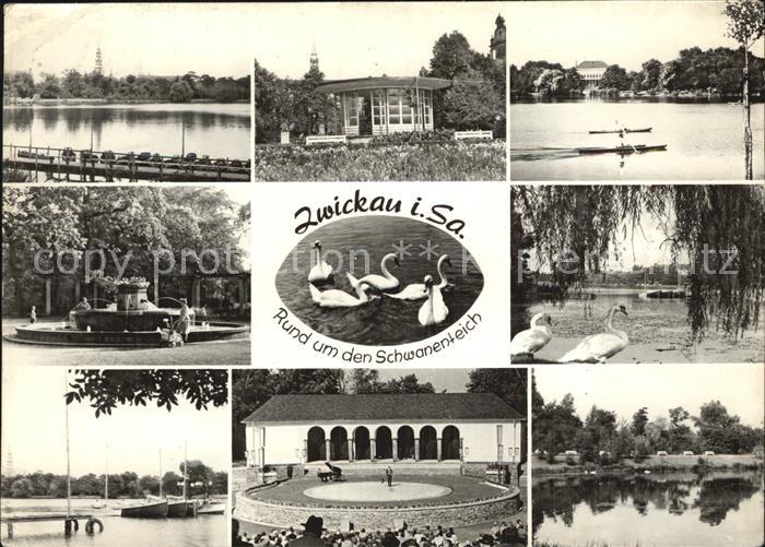 Zwickau Sachsen Rund um den Schwanenteich