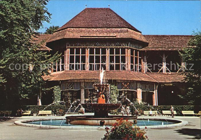 Bad Reichenhall Gradierwerk mit Brunnen