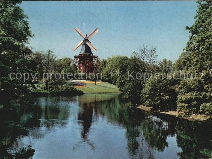 BREMEN  CITY Windmuehle am See