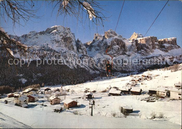 Colfosco Dolomiten Sessellift