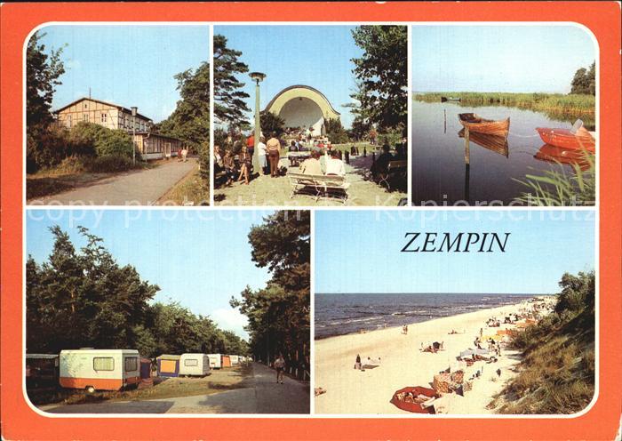 Zempin Erholungsheim Frieden Konzertplatz Achterwasser Strand Camping