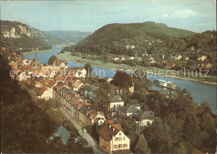 Wehlen Sachsen Fliegeraufnahme mit Elbe