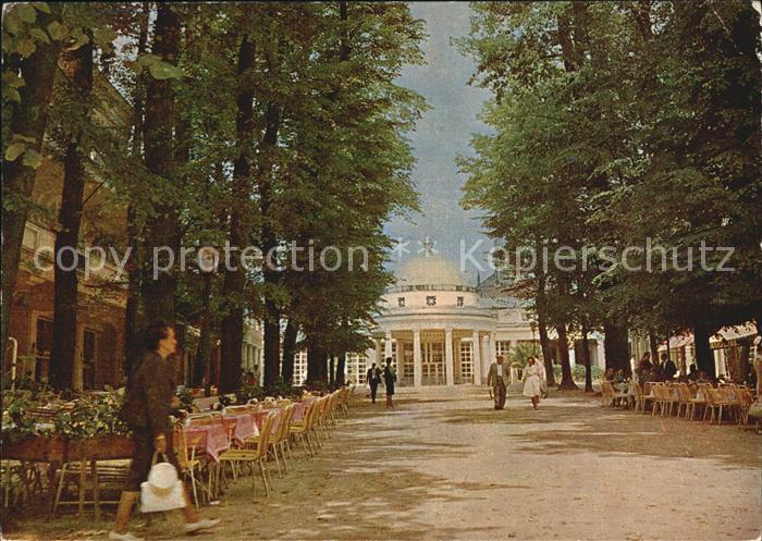 Bad Pyrmont Hauptallee mit Wandelhalle
