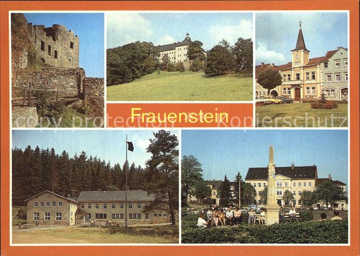Frauenstein Sachsen Burgruine Schloss Rathaus Ferienheim Kummermuehle