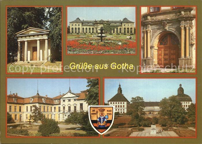 Gotha Thueringen Dorischer Tempel Orangerie Schloss-Friedenstein