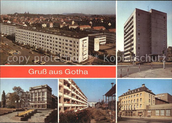 Gotha Thueringen Hochhaus am Leninplatz Kreiskulturhaus