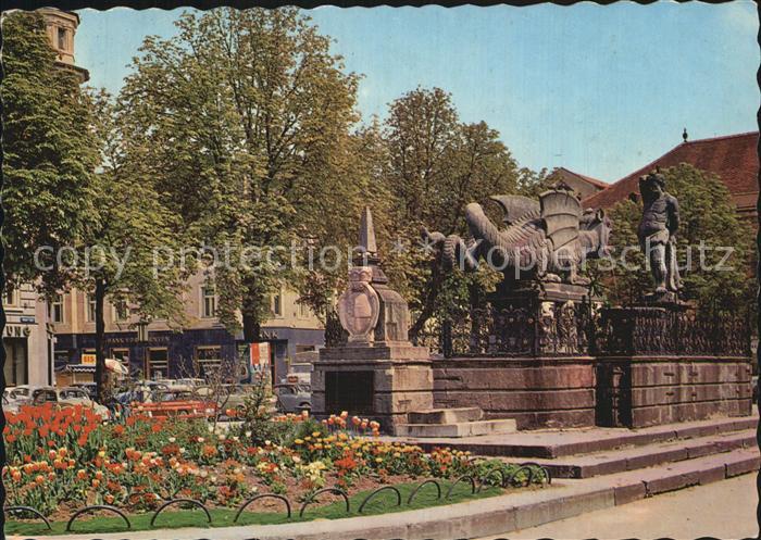 Klagenfurt Woerthersee Lindwurmdenkmal