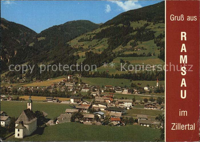 Ramsau Zillertal Fliegeraufnahme