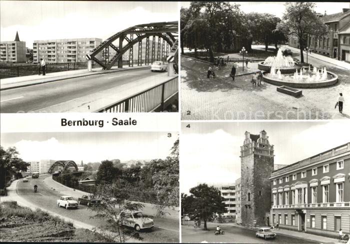 Bernburg Saale Nienburger-Tor Friedensbruecke Lindenplatz
