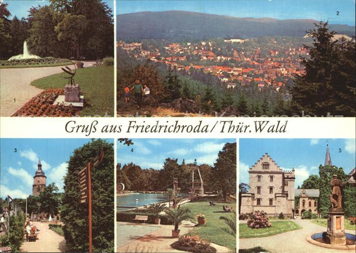 Friedrichsroda Puschkinpark Kuranlagen Schloss-Reinhardsbrunn