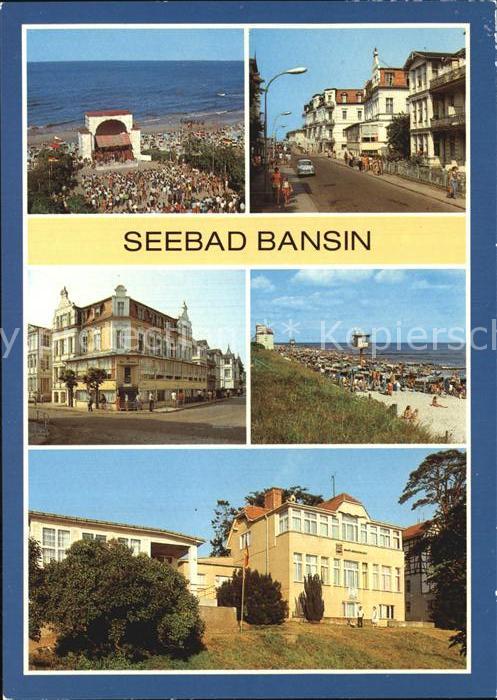 Bansin Ostseebad Erholungsheime Strand Konzertpavillon