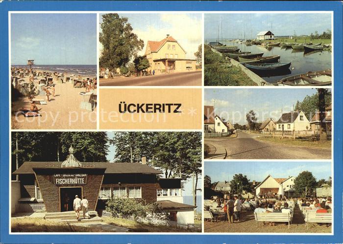 ueckeritz Usedom Strand Hafen RatsCafe Achterwasser Fischerhuette