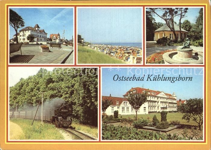 Kuehlungsborn Ostseebad Erholungsheim Jochen Weigert Strand Konzertgarten Molli