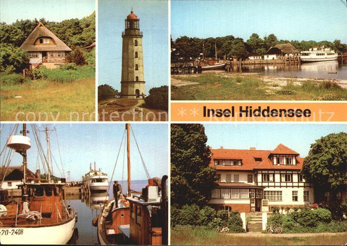 Kloster Hiddensee Fischerhaus Leuchtturm Hafen Restaurant Dornbusch