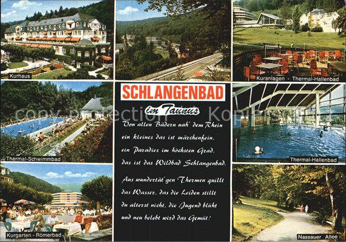 Schlangenbad Taunus Nassauer Allee Kurhaus Hallenbad