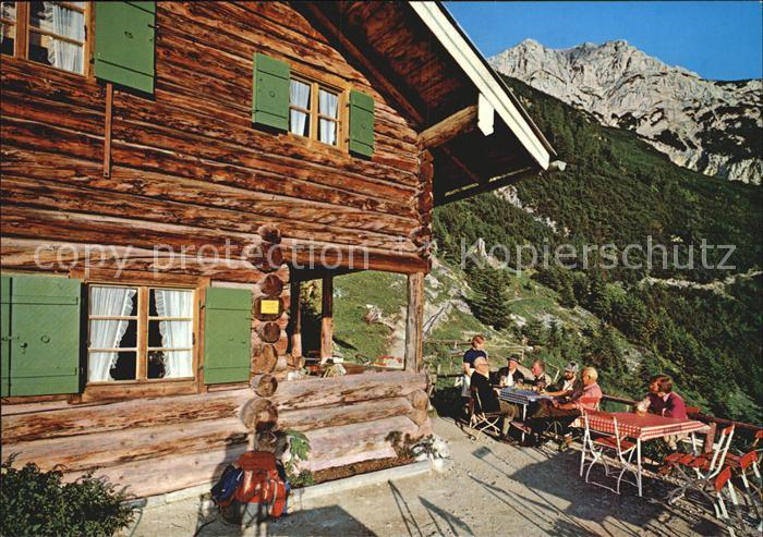Mittenwald Bayern Brunnsteinhuette Karwendelgebirge