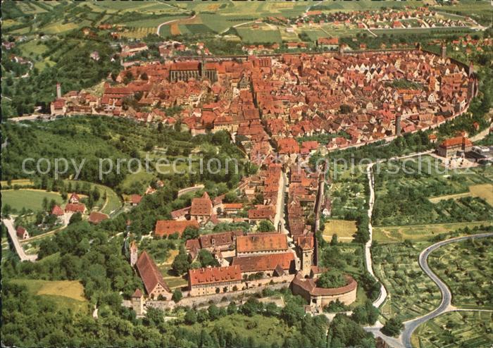 Rothenburg Tauber Luftaufnahme